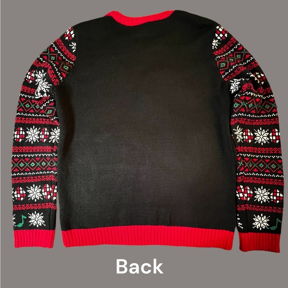 Holiday Time, Christmas Sweater, Deejay Dinosaur, Women’s Size XXL/2XL - Picture 14 of 15